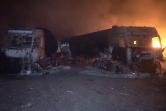 US strikes on Yemen fuel port kill 38, Houthis say