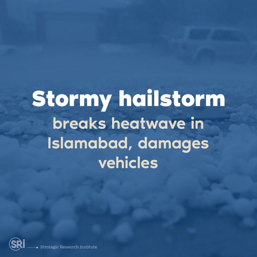 A freak hail and thunderstorm swept across parts of Punjab, Khyber Pakhtunkhwa and the federal capital yesterday and claimed several lives across both provinces, damaging public and private property as well as standing crops.