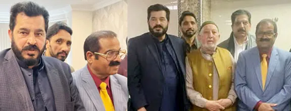 Chaudhry Mohammad Yasin, President PPP AJK, meets with Chaudhry Mohammad Shabbir, Senior Vice President PPP Birmingham,