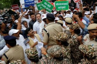 Rahul Gandhi, others arrested in New Delhi for protesting against controversial electoral roll: local media