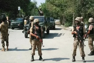 Five security men martyred in clashes across KP
