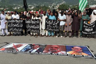 Protest in Kashmir to annul India’s 5th August,2019 unilateral acts