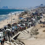 Palestinians flee Gaza in face of deadly offensive