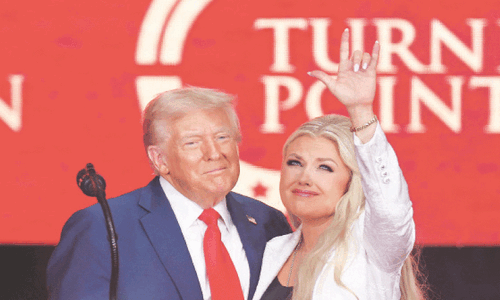 Trump rallies MAGA against political opponents at Kirk memorial