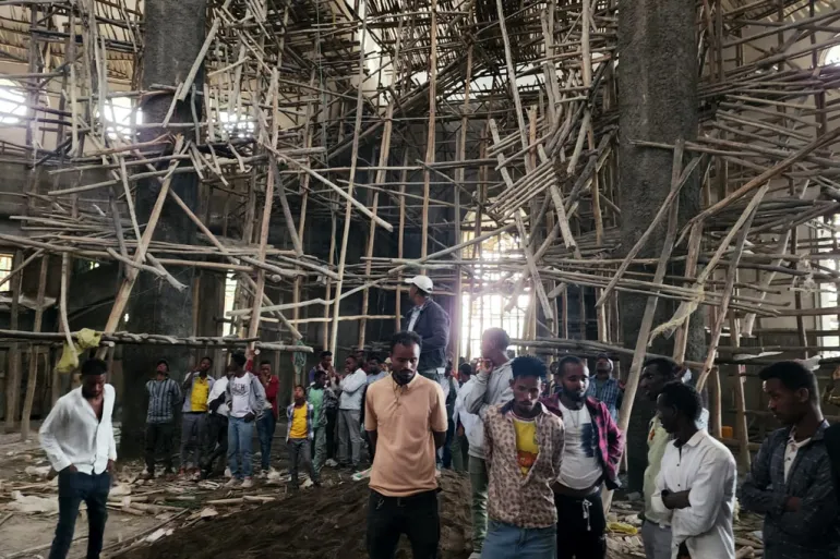 Ethiopia church scaffolding collapse kills 36 during religious festival